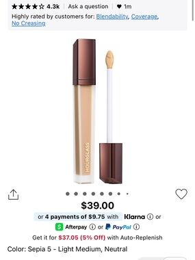 Hourglass Vanish Airbrush Concealer - sephia 5